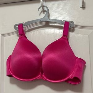 Lane Bryant cacique Back smoother boost plunge bra size 40D pink